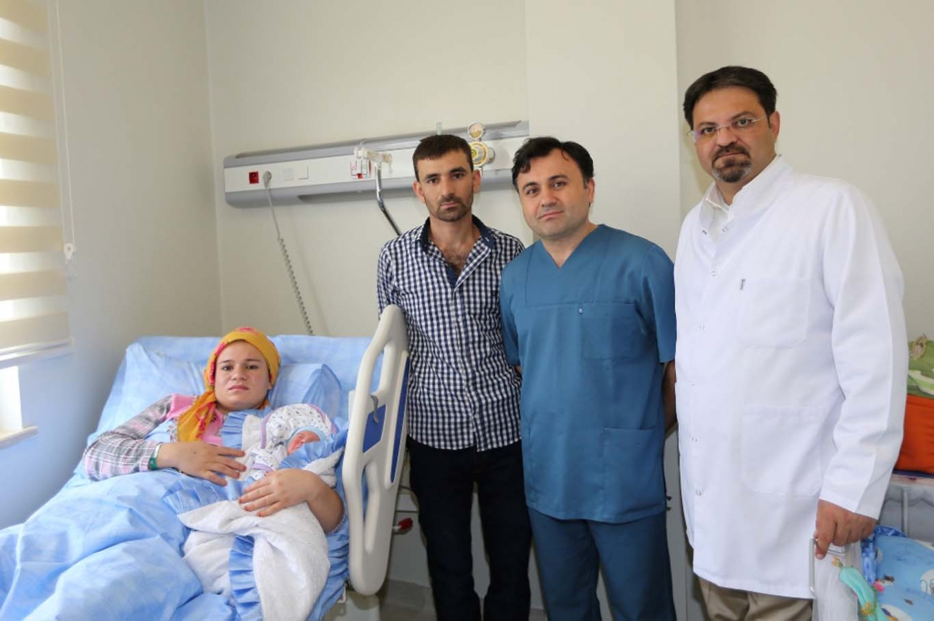 Gaziantep’te yeni yapılan hastanede ilk doğum heyecanı
